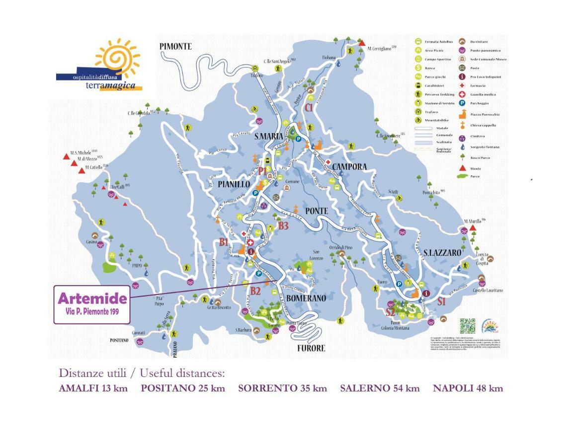 Artemide Villa Agerola Eksteriør billede